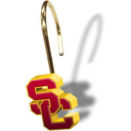 NCAA Southern California Trojans Shower Curtain Rings, Set of 12