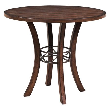 table dining hillsdale cameron counter ring round metal wood height