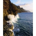 thumbnail image 2 of Talbot Frank, Christopher 15x17 White Modern Wood Framed Museum Art Print Titled - Hawaii, Kauai Waves on the Na Pali Coast, 2 of 4