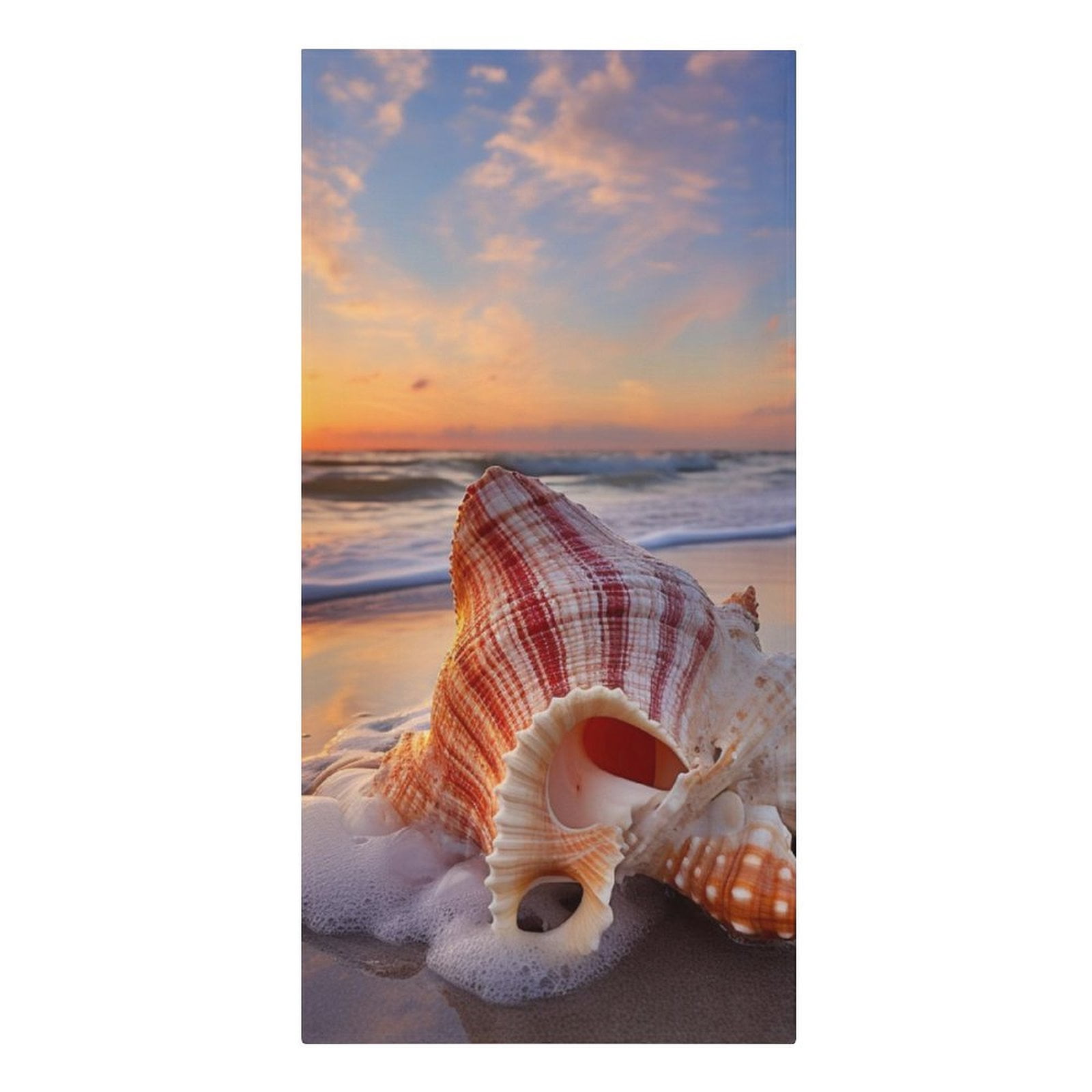 MaSiledy Beach Towels Beach Seashell Coastal Florida Pool/Beach Towel Absorbent Quick Dry Towel Summer Ocean Themed Sand Free Quick Dry Travel Towels for Women Men Adults Pool Sports Towel 30x60 inch