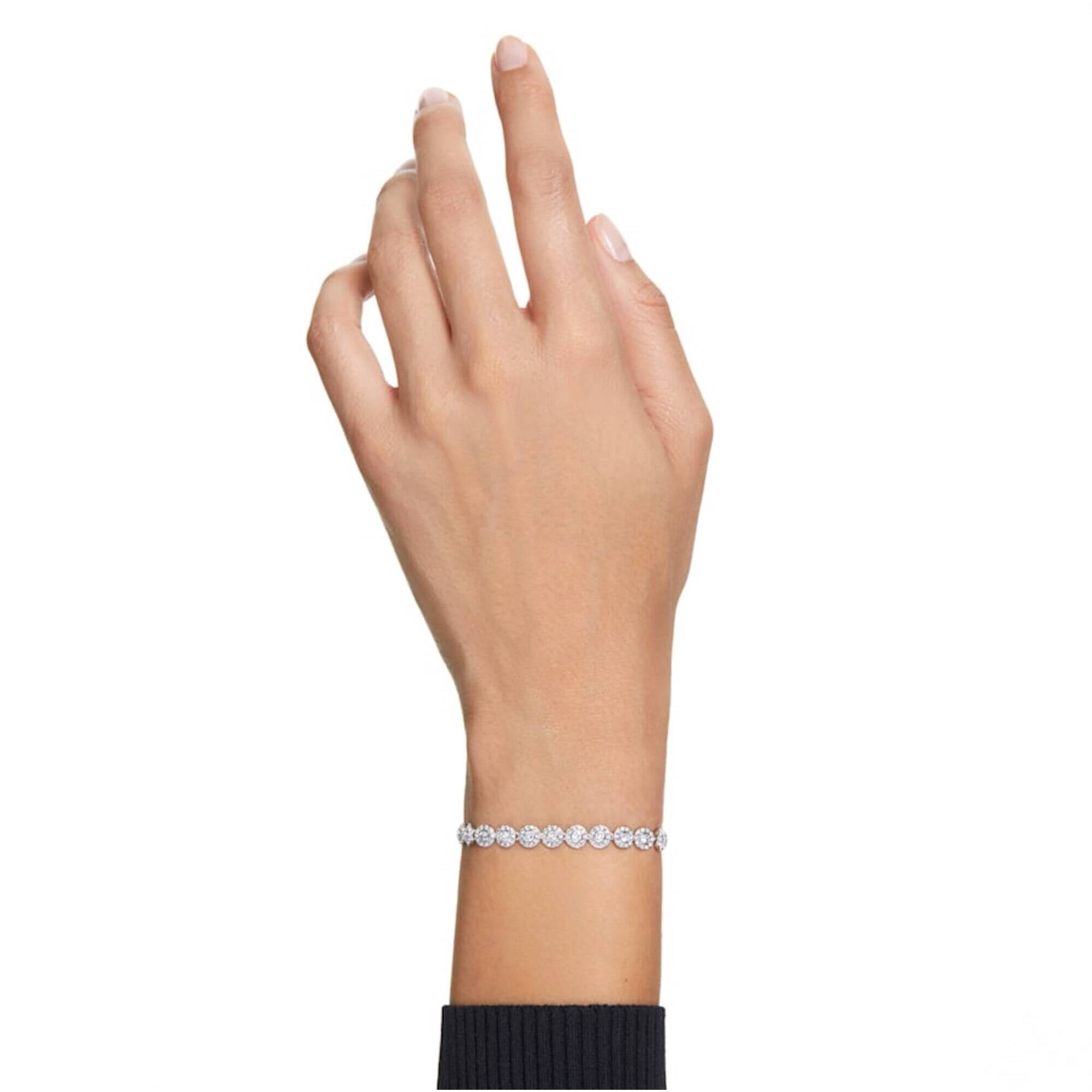Swarovski 5071173 Women's Angelic Clear Crystal Pave Bracelet