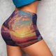 thumbnail image 4 of Fotbe Dreamy Dandelion Sunset Shorts Sin Costuras – Shorts Deportivos de Cintura Alta para Mujer, Elásticos para Gimnasio, Yoga, Running o Ciclismo-Large, 4 of 8