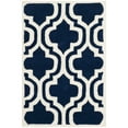 thumbnail image 2 of SAFAVIEH Chatham CHT727C Handmade Dark Blue / Ivory Rug, 2 of 10