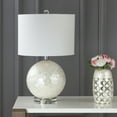 thumbnail image 4 of JONATHAN Y Zuri 23.5" Capiz Seashell Sphere LED Table Lamp, Pearl/White by, 4 of 5