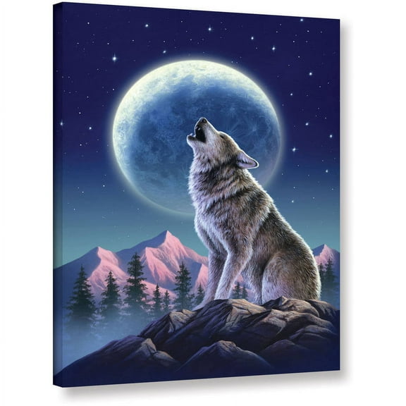 Jerry Lofaro "Wolf Moon" Gallery-Wrapped Canvas