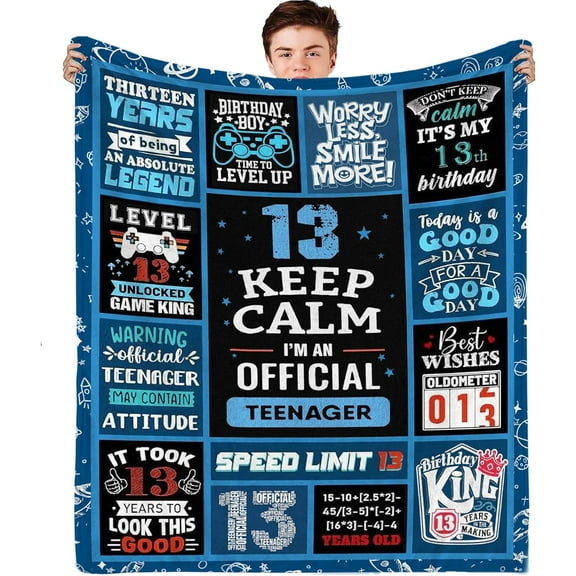 18 Year Old Boy Gifts Blanket 60"x50", Coolest Gifts for 18 Year Old Boy, Birthday Gift for 18 Year Old Boy, 18 Year Old Boy Gift Ideas, 18th Birthday Decorations for Boys, 18th Birthday Boy