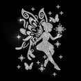 thumbnail image 1 of Calcomanía de mariposa, hada, diamantes de imitación, para planchar, alas de flores, parche de transferencia de calor con estrellas brillantes, apliques para reparar ropa, 1 of 9