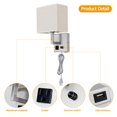 thumbnail image 5 of Plug in Wall Sconce, Bedside Wall lamp with Plug and dimmable Switch, with USB Charging Port and Socket, Suitable for Hotel, Corridor, Living Room and Bedroom Wall Light, 5 of 7