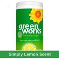 thumbnail image 2 of Clorox Green Works Cleaning Wipes, Simply Lemon, 75 Count, Multi-Pack of 2 Canisters, 2 of 5