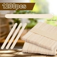 thumbnail image 2 of 1200 Pieces Wooden Craft Sticks, 4.5 Inch Long Natural Wood Popsicle Ice Cream Sticks for DIY Wood Crafts, Hair Removal and Waxing Supplies, Paint Stirrer, Art Projects and Ice Pop Sticks, 2 of 14