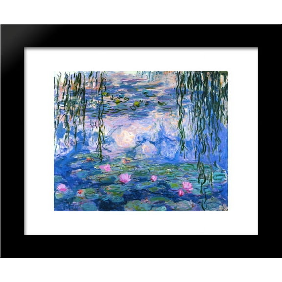 Water Lilies 20x24 Framed Art Print by Monet, Claude