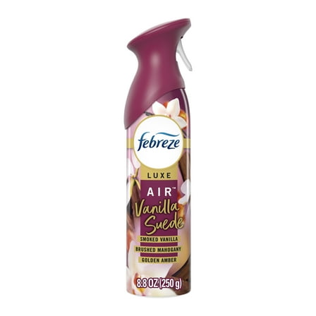 Febreze Air Freshener Spray, Odor-Fighting Room Spray, Vanilla Suede Scent, 8.8oz, 1 Count
