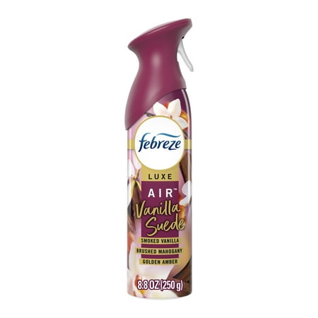 Febreze Air Freshener Spray  Odor-Fighting Room Spray  Vanilla Suede Scent  8.8oz  1 Count