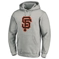 thumbnail image 2 of Men's Heather Gray San Francisco Giants Official Logo Fitted Pullover Hoodie, 2 of 3