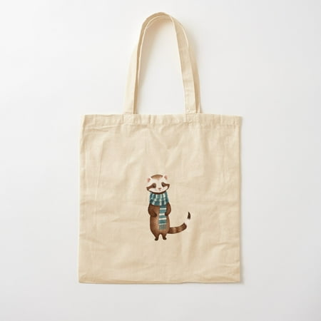 Watercolor Animal Character In Outfit Cotton Tote Bag Canvas Tote Bag  Family Gift For Mother  Her