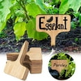 thumbnail image 1 of Card Slot 2 Wooden Labels T Shaped Garden Markers Reusable Seedling Signs For Garden Vegetable Pot, 1 of 4