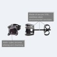 thumbnail image 4 of 9 Pairs Stainless Steel Earrings Hoop Earrings Classic Black Ear Piercing Jewelry Stud Earrings For Men And Women, 4 of 5