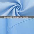 thumbnail image 3 of Yarns of Cotton Premium Hotel Quality 1-Piece Flat Sheet, Luxury and Softest 600 Thread Count Egyptian Quality Bedding Flat Sheet, Wrinkle-Free, Stain-Resistant, Sky Blue, Full XL, Pack of 2, 3 of 5