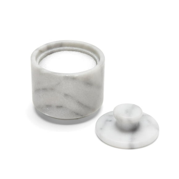 Fox Run 3849 Marble Salt Cellar, White 3" x 3"