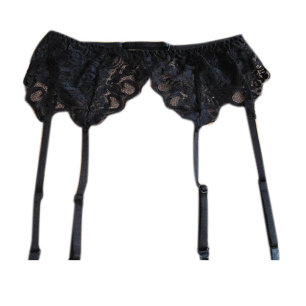 GeweYeeli Women Girls Seamless Sexy Visual Lace Garter Sexy Lingerie Use Stockings Garter Belt