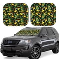 thumbnail image 1 of Disketp Happy St. Patrick's Day Pattern 2 Piece Windshield Sunshades,Folding Windshield Sun Shade for Car SUV Trucks Sedan,Blocks UV Rays Sun Visor Protector-Large, 1 of 6