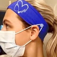 thumbnail image 6 of Sorrowso Unisex Doctor Nurse Button Headband Cute Stethoscope Heart Printed Headwrap Anti-Tight Protect Ears Face Mask Holder Elastic Hairband, 6 of 15