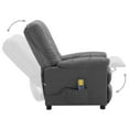 thumbnail image 4 of vidaXL Massage Recliner Chair Electric Reclining Chair for Elderly Fabric, 4 of 42