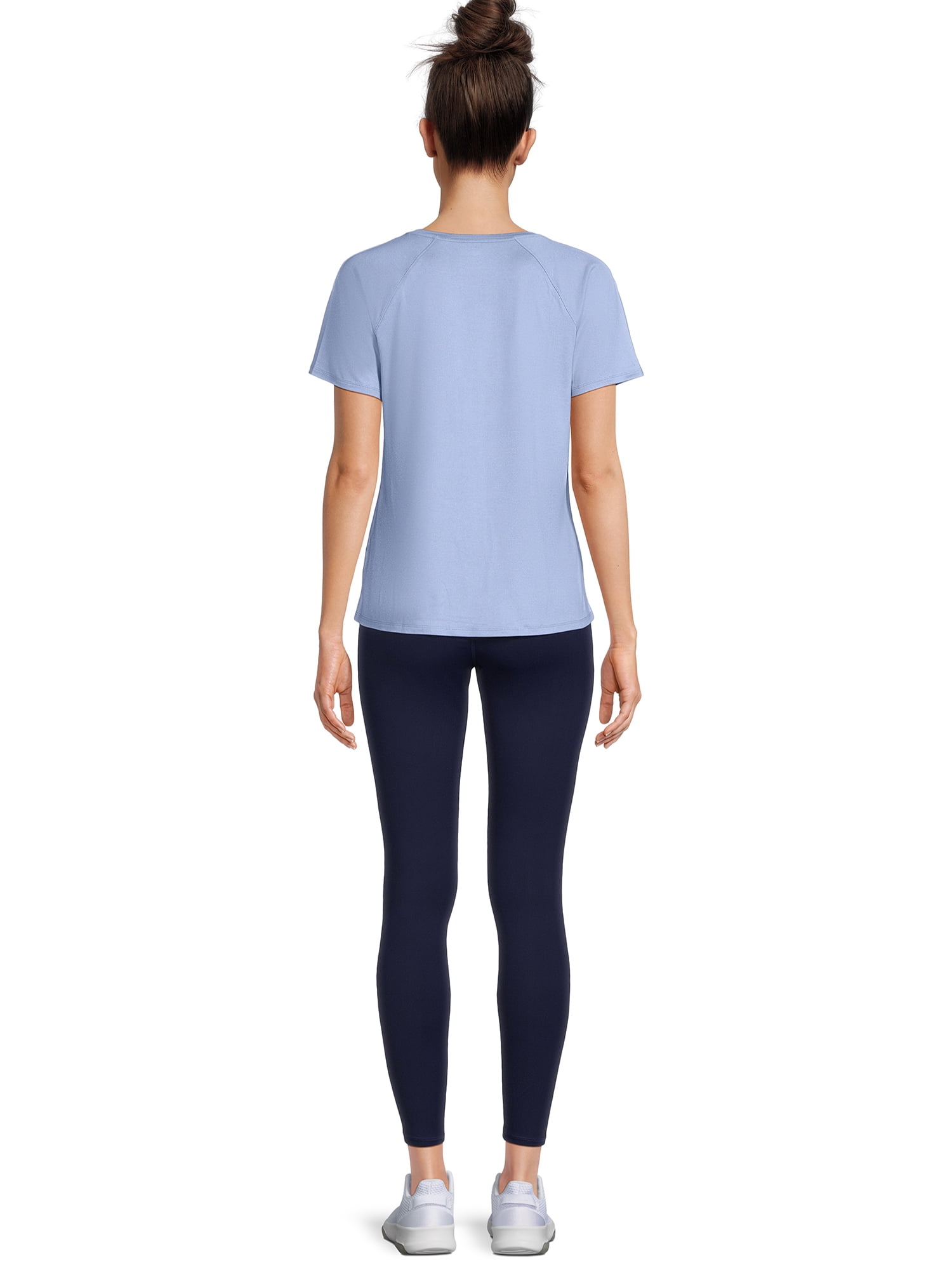 Athletic Works Women's Active T-Shirt and Leggings Set, 2-Piece, Sizes XS-XXXL