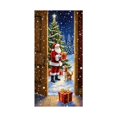 thumbnail image 2 of Housse de Porte de Noël, Décoration en Tissu Polyester avec Design Père Noël, Rideau de Porte Festif pour Usage Intérieur et Extérieur, 90 x 180 cm, Multicolore, 2 of 6