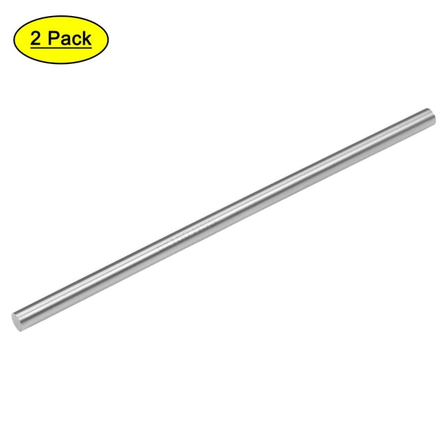 Uxcell barra de eje de torno HSS de 6mm x 150mm, barra de acero redonda, 2 paquetes