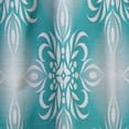 thumbnail image 4 of Designart 'Turquoise Retro Pattern' Mid-Century Modern Curtain Panel, 4 of 5