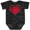 thumbnail image 3 of Inktastic Red Plaid Heart Boys or Girls Baby Bodysuit, 3 of 5