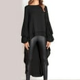 thumbnail image 2 of Lindreshi Long Sleeve Shirts for Women Women's Long Sleeve Pullover Chiffon Irregular Street Fashion Elegant, 2 of 6