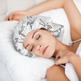 thumbnail image 5 of Antenna Icon Silk Bonnet for Sleeping Women Men, Adjustable Elastic Satin Bonnet Bonnet for Sleeping, Soft Similar Silk Curly Cuteness Hair Bonnet for Sleeping, 5 of 7
