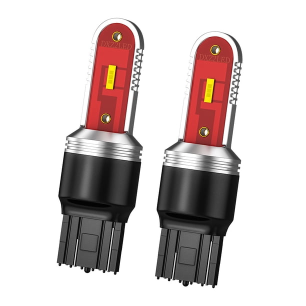 Kenally 2 uds 30W LED 1156/1157 bombillas LED luces de señal de coche 12/24V 1200Lm lámpara de freno 1860 Chip 6500K T20/T25 accesorio de iluminación Bombillas para automóviles luz amarilla tipo 3 Kenally VI000921-11