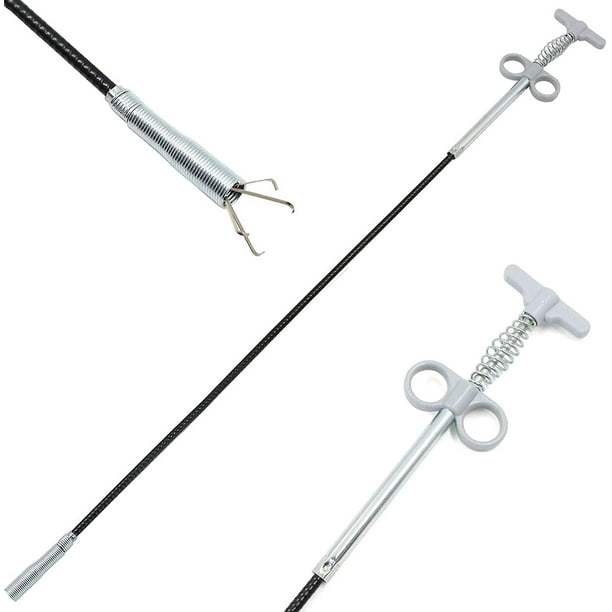 Alicates de garras flexibles, herramienta de agarre para tuberías (sistema de presión de resorte), herramienta multifunción para fregadero de cocina, baño-90 cm, 1 pieza Feliz Sencillez