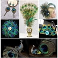 thumbnail image 6 of 30PCS Peacock Feathers 10-12 Inch, Green Peacock Eye Feathers for DIY Crafts Art Halloween Mardi Gras Masquerade Costume Wedding Home Party Christmas Decorations, 6 of 7