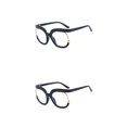 thumbnail image 3 of Jumpingount Gafas de lectura de gran tamaño para mujer y hombre, anteojos con estampado de leopardo a la moda, gafas de montura grande para viajes Type1 NO1, 3 of 6