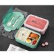 thumbnail image 4 of paquete de lonchera Bento para adultos y niños, lonchera Bento de 1400 ml con juego de utensilios incorporado, a prueba de fugas, apta para lavavajillas y microondas (caqui), 4 of 5