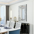thumbnail image 5 of LUVODI Crushed Diamond Wall Mirror Decorative Mirror Home Living Room Decor 35x 24in Rectangle, 5 of 8