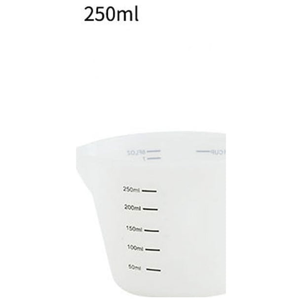 Silicone Measuring Cup With Clear Scale Food Grade Durable Non-stick DIY Cake Epoxy Resin Jewelry Making Kitchen Baking Tools