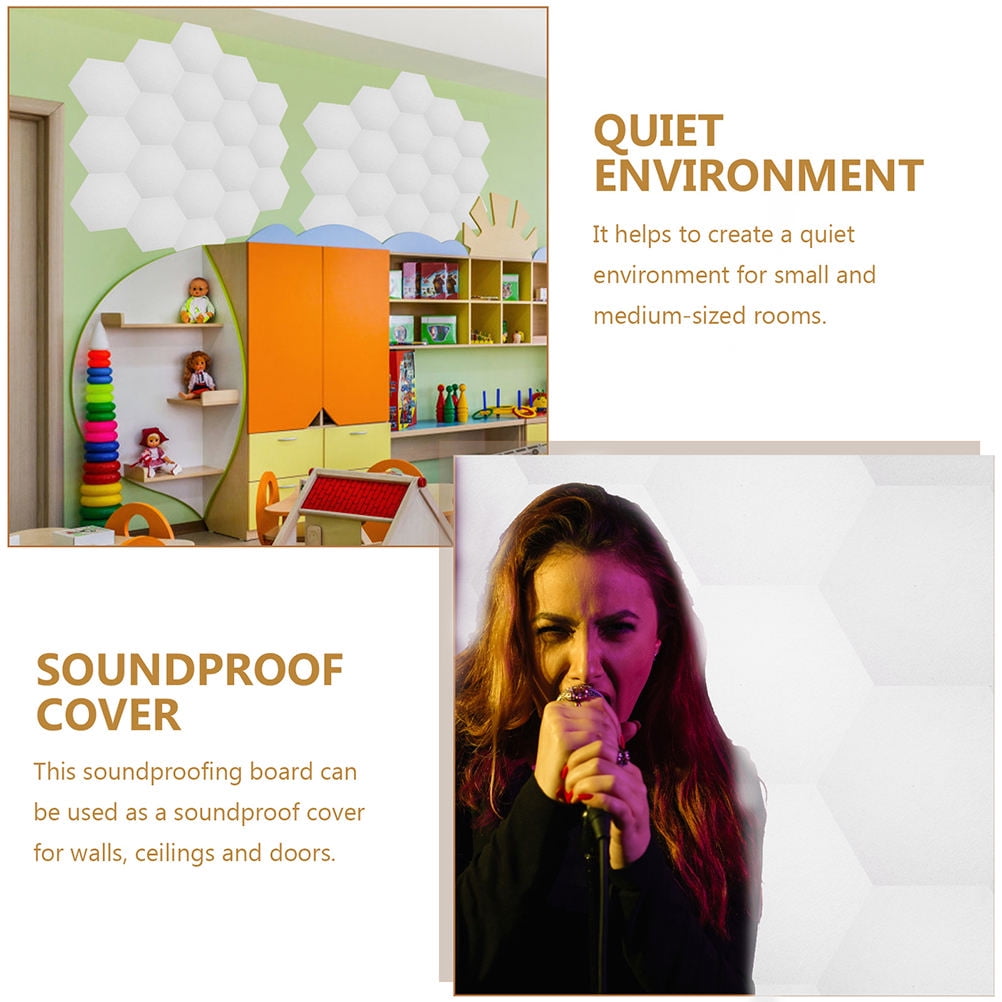 MLINS  6 Pcs Sound-absorbing Panels Acoustic Wall Proofing