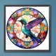 thumbnail image 3 of Pintura de diamante 5D Wdftyju DIY Taladro redondo completo Vidrieras decoración de colibrí A3061, 3 of 9