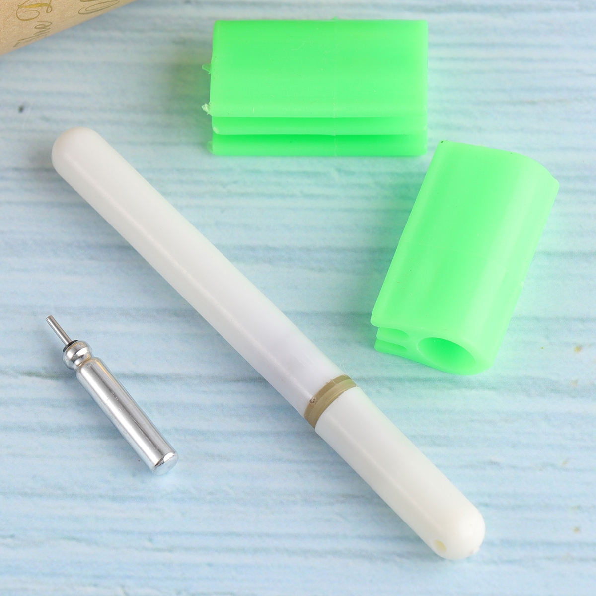 Milisten Durable Green Fishing Glow Stick Waterproof Electronic Light for Night Fishing Rod