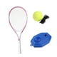 thumbnail image 2 of Pelota de para entrenador de tenis, ayuda profesional para autopráctica, ejercicio portátil para niños y adultos, herramienta con raqueta para Raqueta rosa, 2 of 8