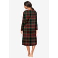 thumbnail image 2 of Dreams & Co. Plus Size Long-Sleeve Henley Print Sleepshirt, 2 of 6