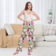 thumbnail image 6 of FORMRS Women's Pajama Pants with Pockets Soft Comfy Loungewear Sleep Bottom, Sizes S-2XL, Abstract Geometric, 6 of 8