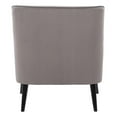 thumbnail image 2 of CorLiving Isla Velvet Upholstered Modern Indoor Accent Chair with Tapered Wooden Legs, 2 of 8