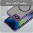 thumbnail image 6 of TECH CIRCLE for iPhone 16e Magnetic Case, Upgraded [Full Camera Protection] [Compatible with Magsafe] [Translucent Matte] Shockproof Protective Phone Case for iPhone 16e,Purple, 6 of 8