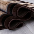 thumbnail image 3 of Allstar Brown Squares Modern Geometric Area Rug (5' 2" x 7' 2"), 3 of 7